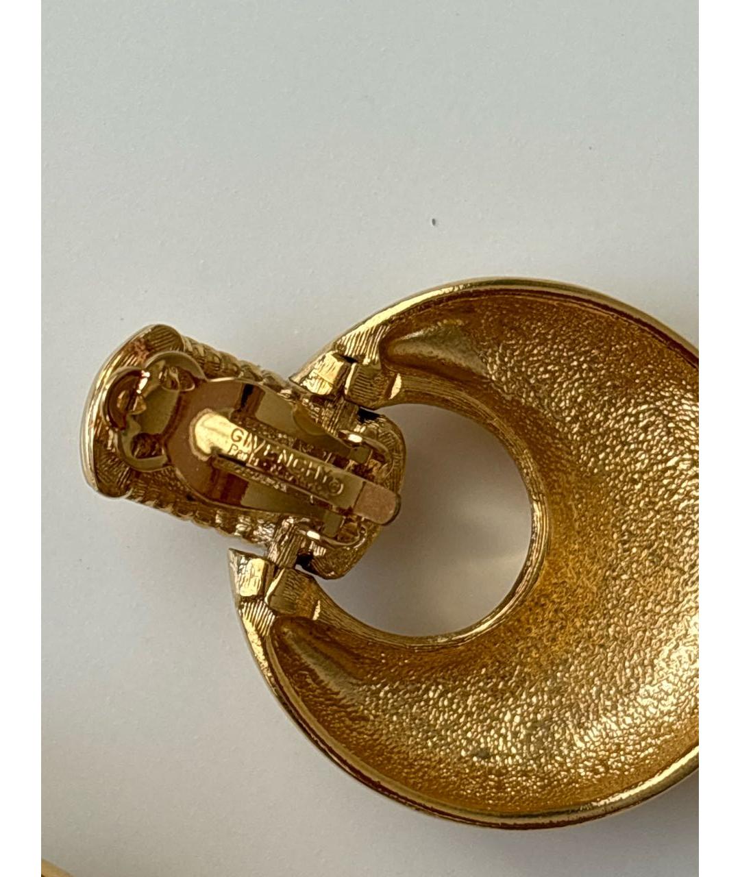 GIVENCHY Золотые металлические клипсы, фото 3