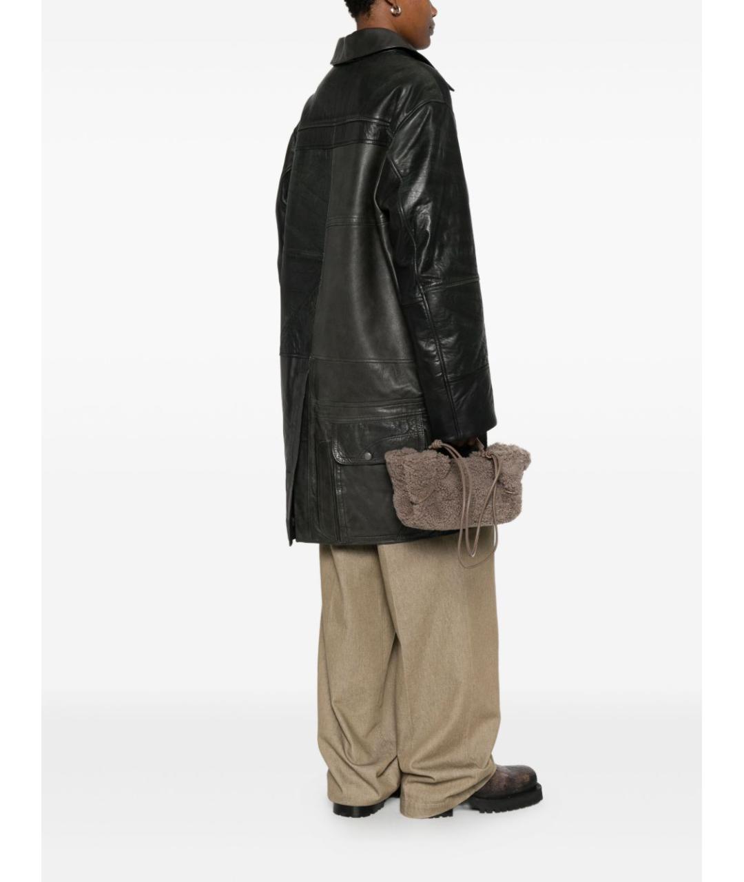 HEREU Серая меховая сумка тоут, фото 4