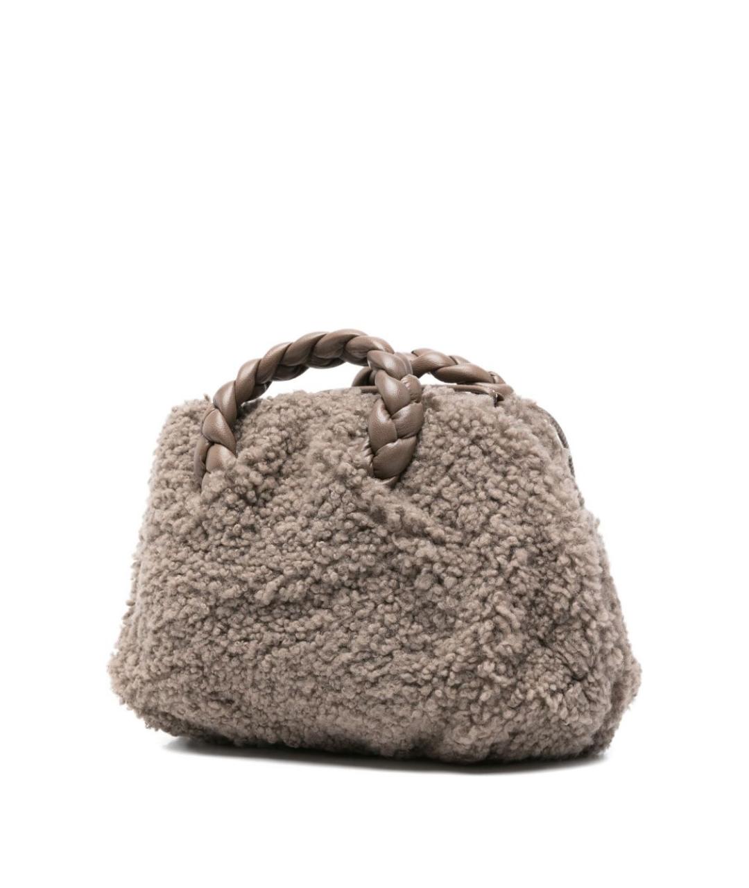 HEREU Серая меховая сумка тоут, фото 2