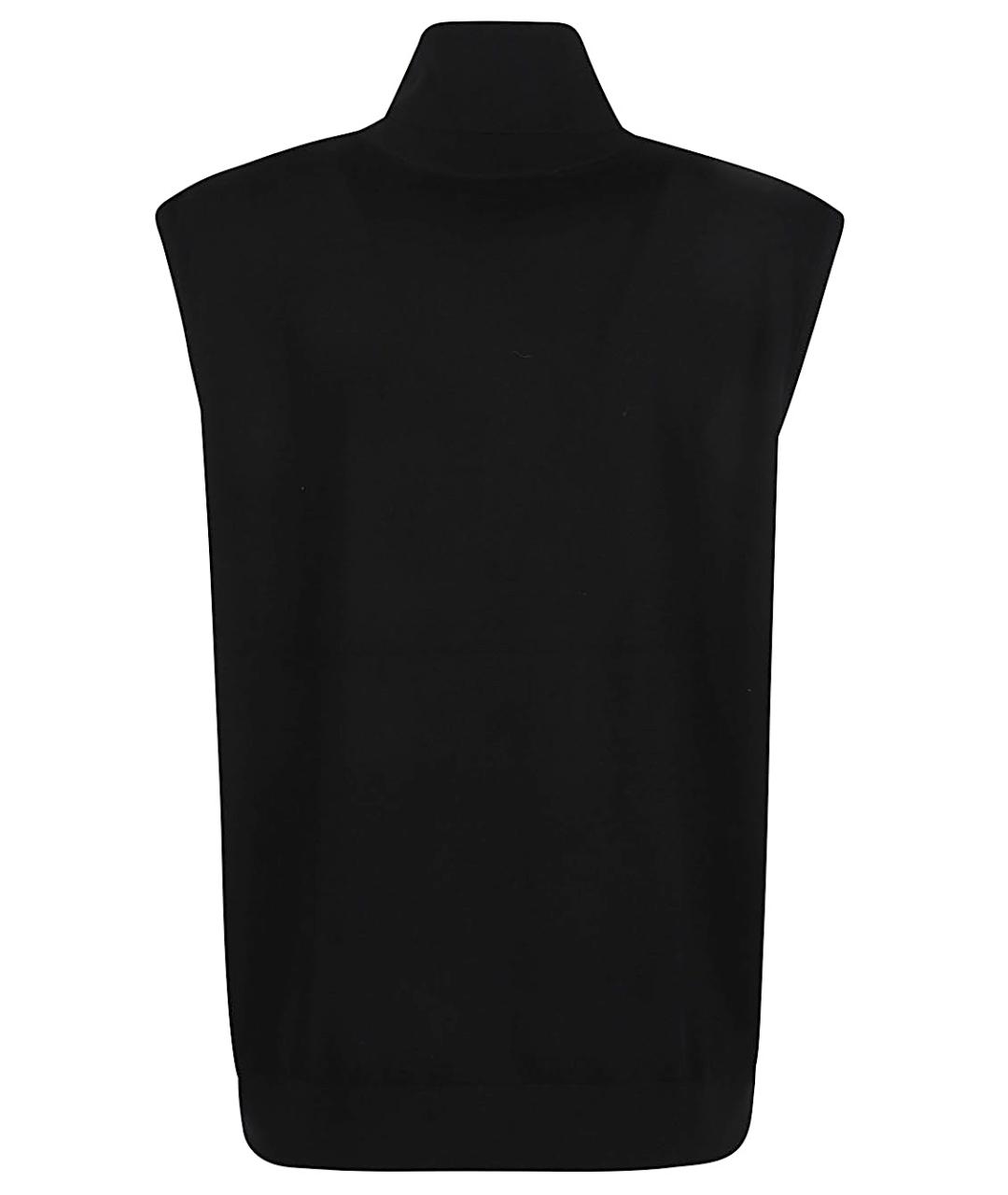 EMPORIO ARMANI Черная шерстяная майка, фото 2