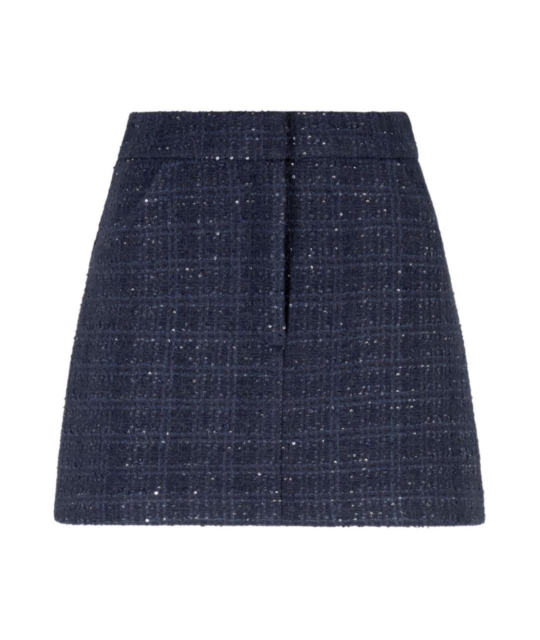EMPORIO ARMANI Синяя юбка мини, фото 1