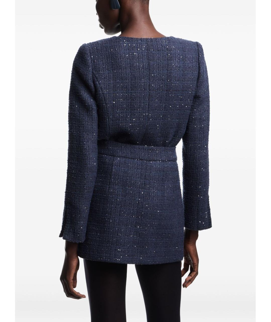 EMPORIO ARMANI Синяя юбка мини, фото 3