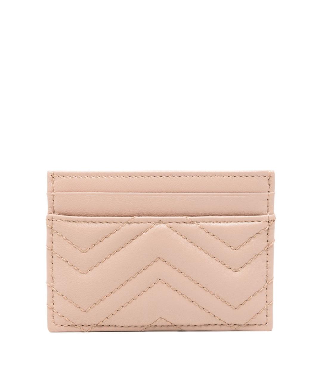 GUCCI Розовый кожаный кардхолдер, фото 3