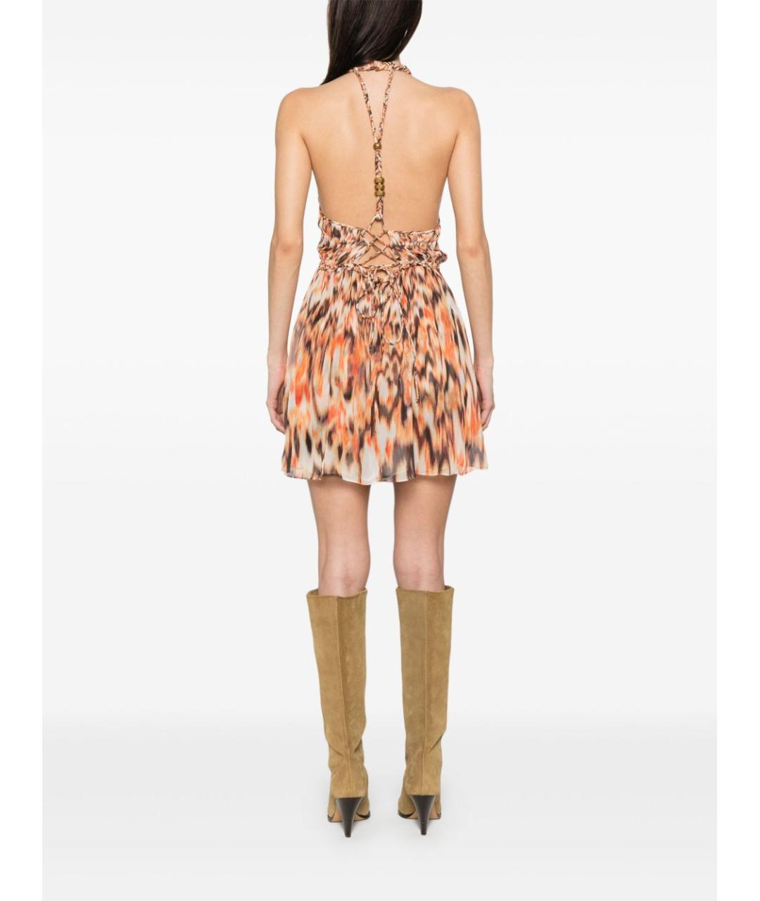 ISABEL MARANT Мульти шелковое коктейльное платье, фото 2