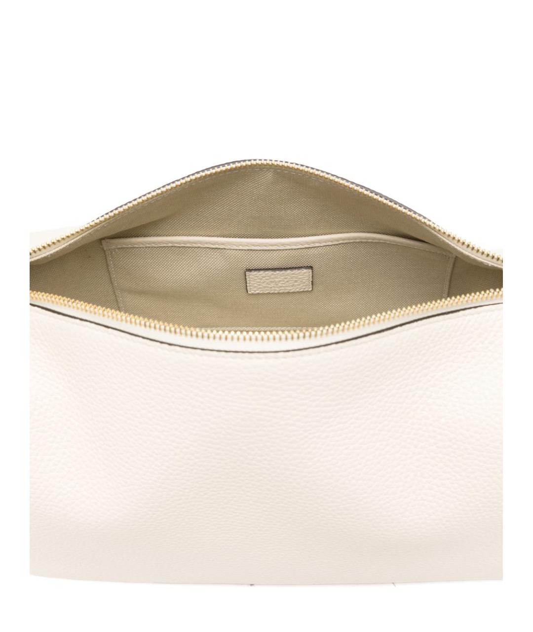 GUCCI Белая кожаная сумка через плечо, фото 4