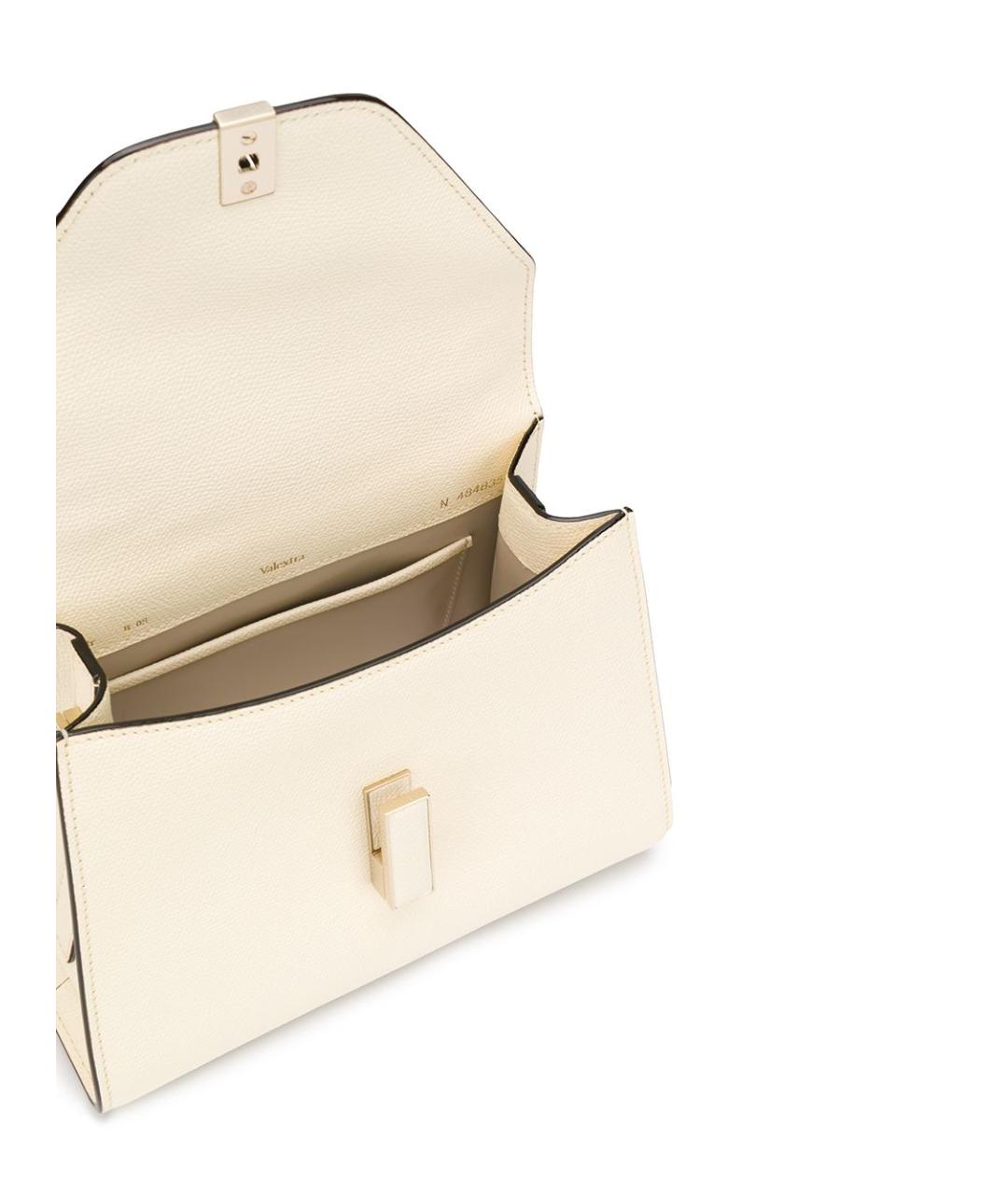 VALEXTRA Бежевая кожаная сумка тоут, фото 2