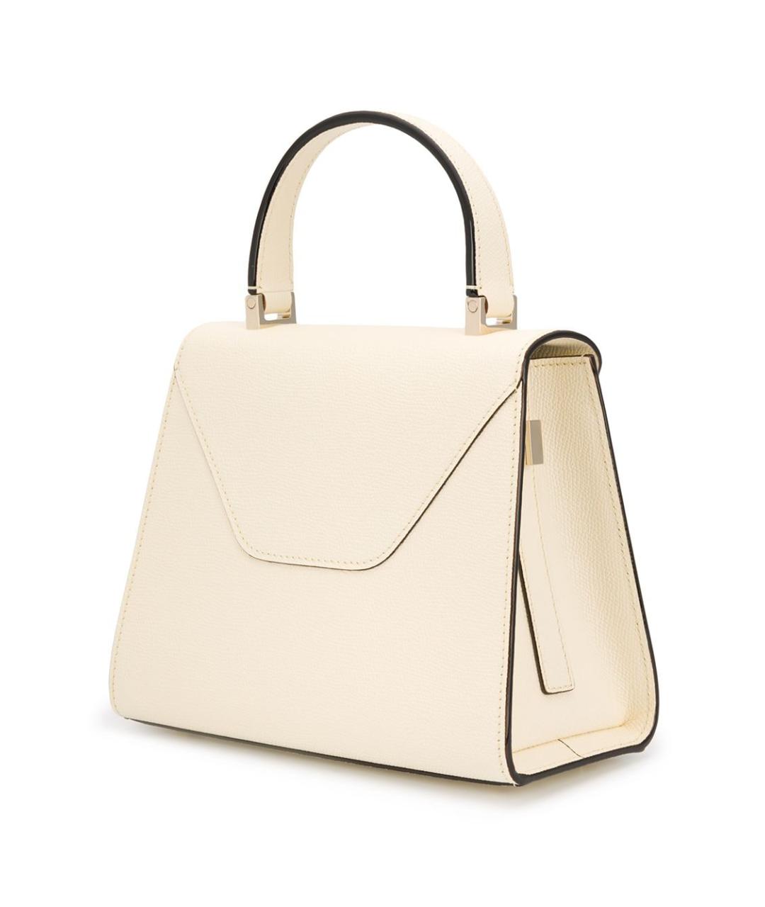 VALEXTRA Бежевая кожаная сумка тоут, фото 3