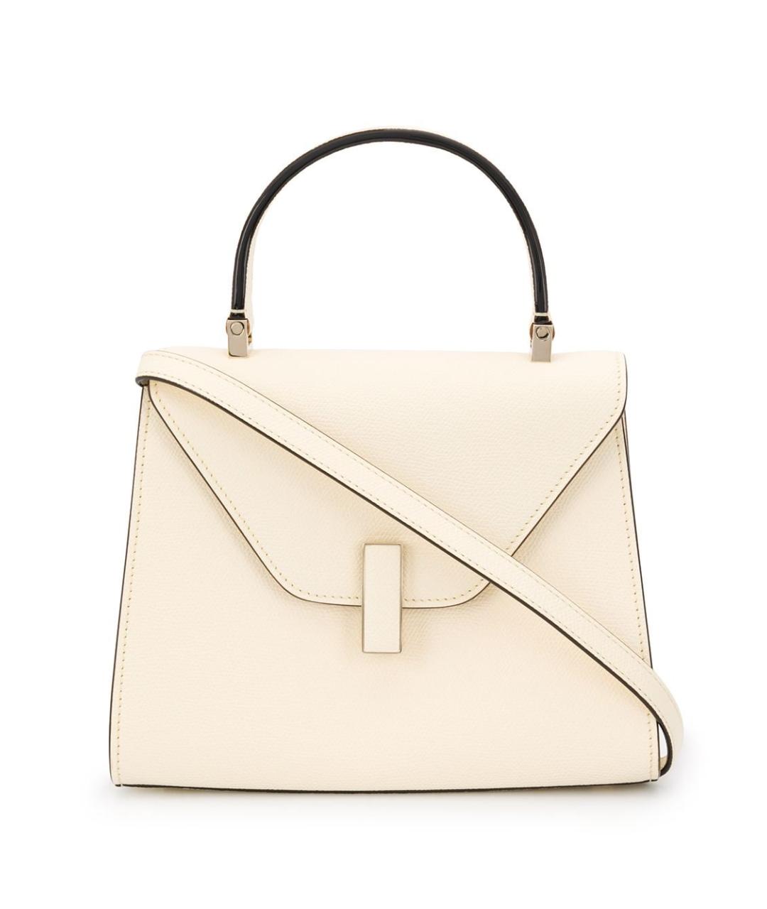 VALEXTRA Бежевая кожаная сумка тоут, фото 1