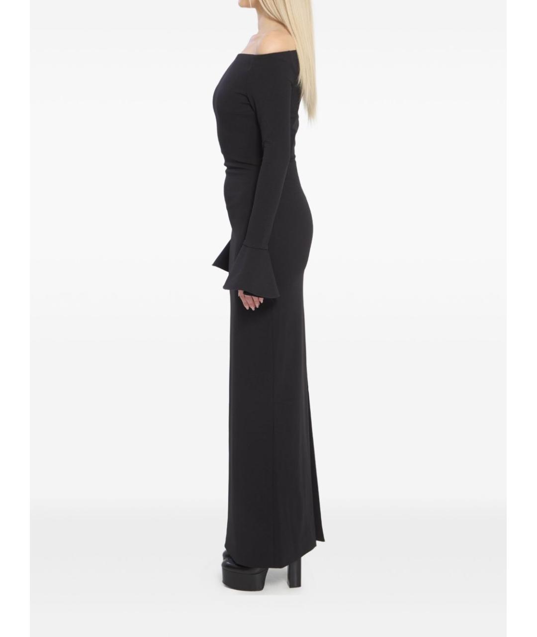 SOLACE LONDON Черное полиэстеровое вечернее платье, фото 5