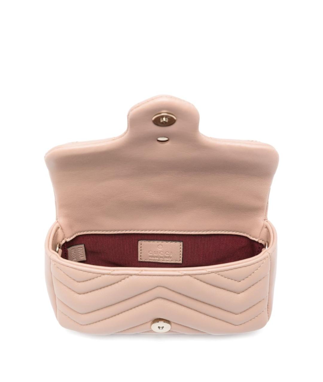 GUCCI Бежевая кожаная сумка через плечо, фото 4
