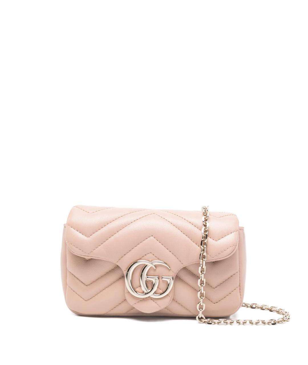 GUCCI Бежевая кожаная сумка через плечо, фото 1