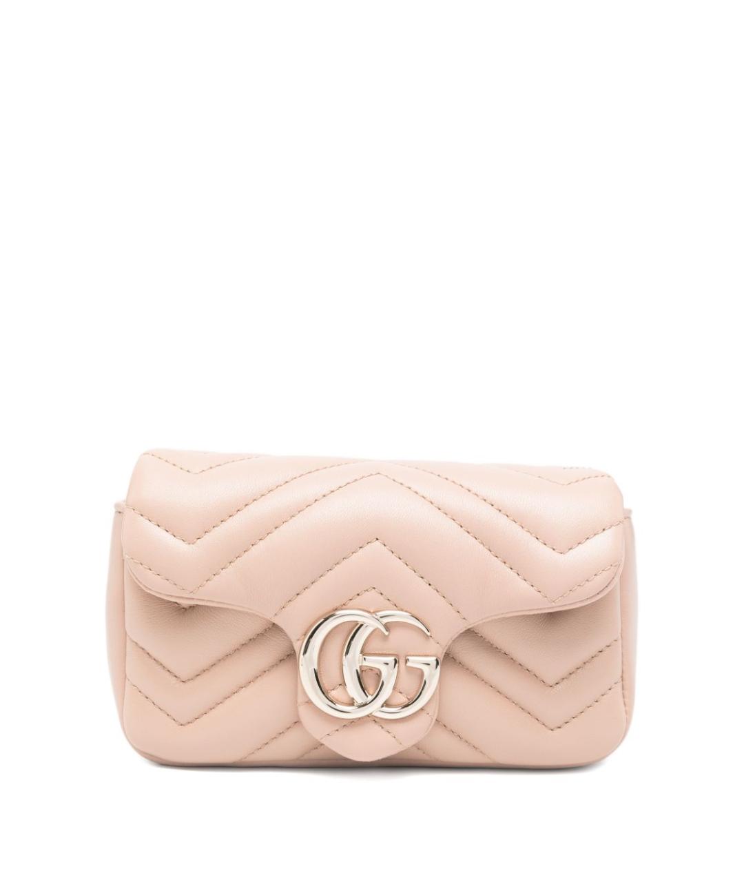 GUCCI Бежевая кожаная сумка через плечо, фото 2