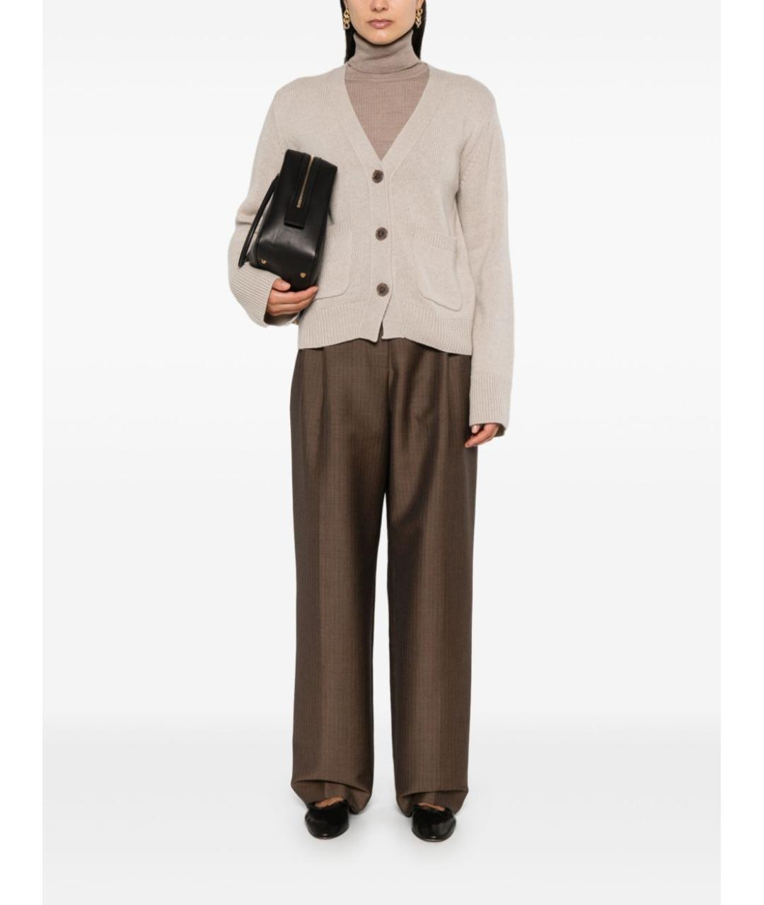 LISA YANG Бежевый кашемировый кардиган, фото 5