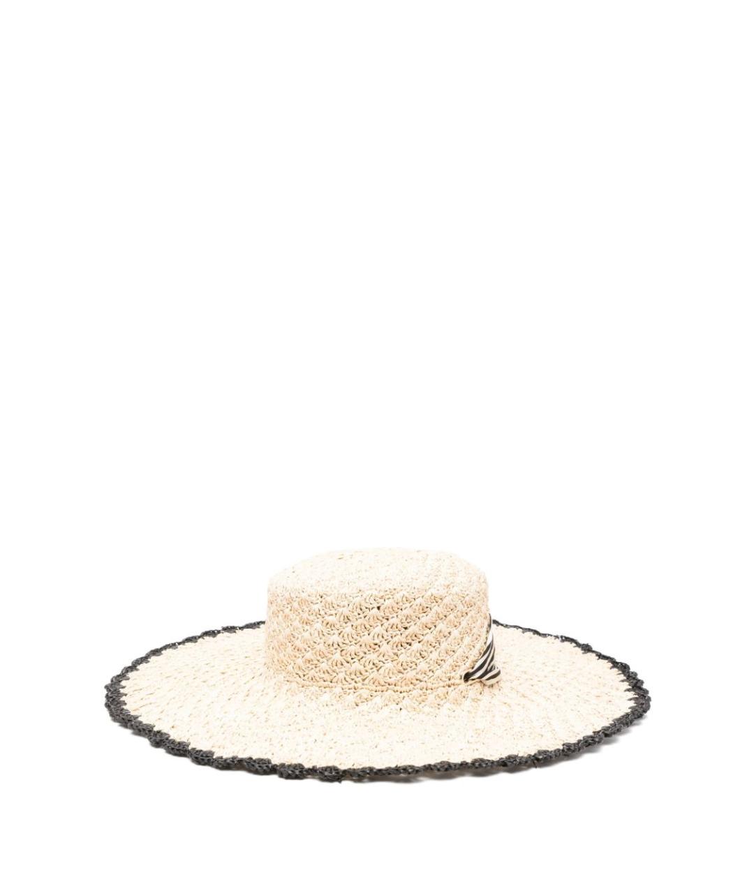 ZIMMERMANN Бежевая соломенная кепка, фото 1