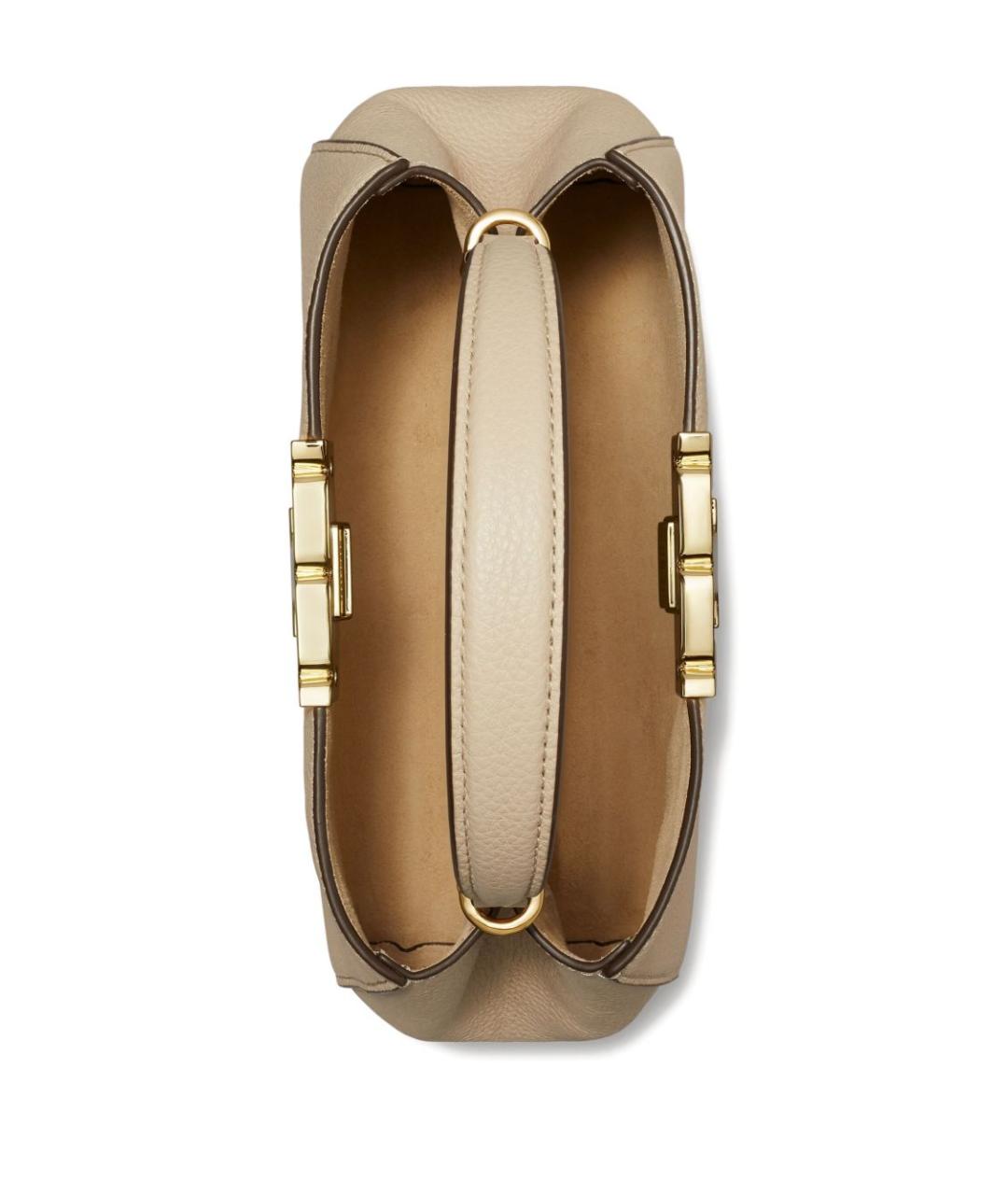 TORY BURCH Белая кожаная сумка через плечо, фото 3