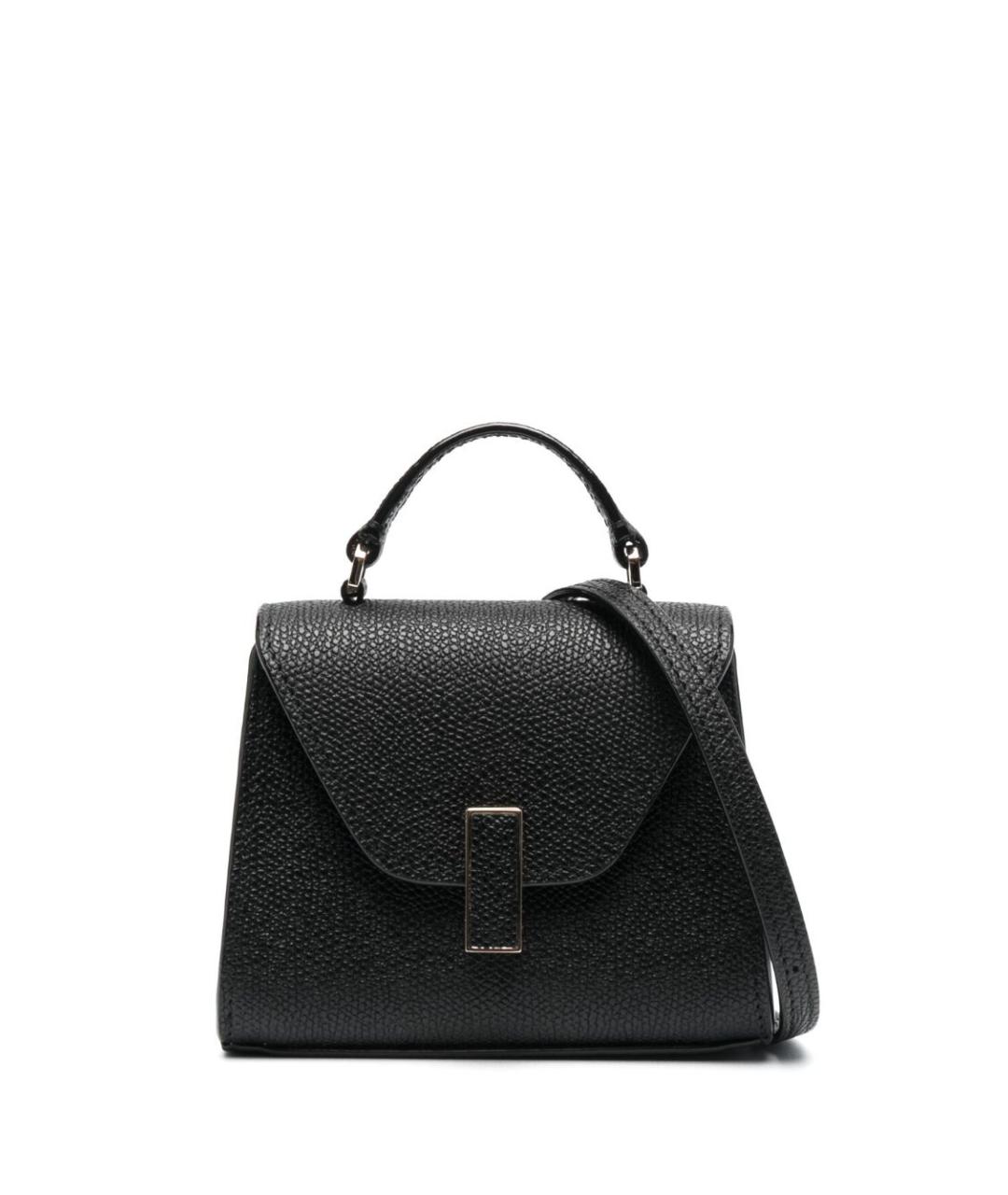 VALEXTRA Черная кожаная поясная сумка, фото 1