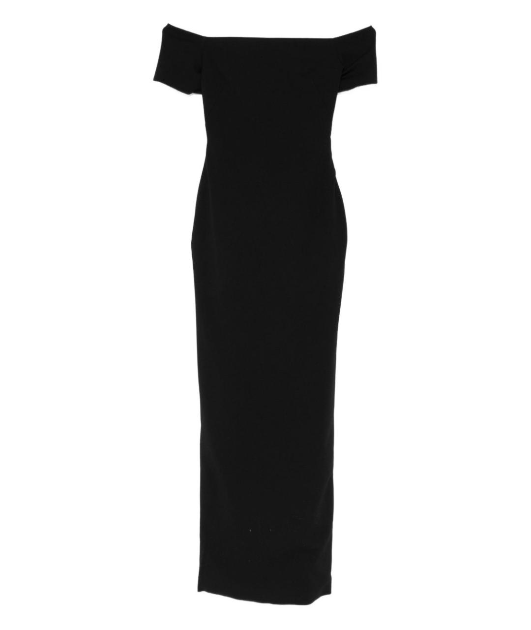 SOLACE LONDON Черное полиэстеровое вечернее платье, фото 1