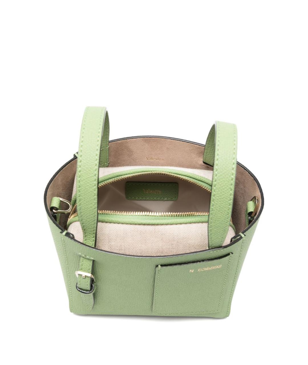 VALEXTRA Зеленая сумка через плечо, фото 3