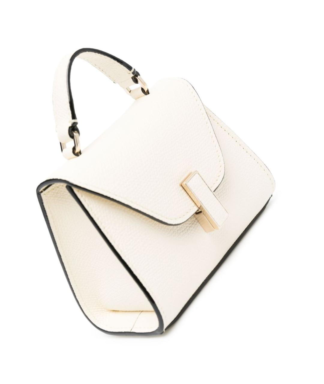 VALEXTRA Белая кожаная сумка через плечо, фото 5