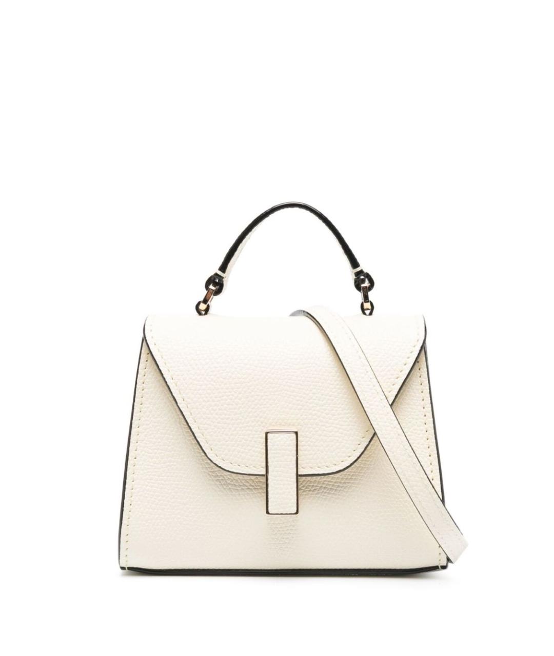 VALEXTRA Белая кожаная сумка через плечо, фото 1