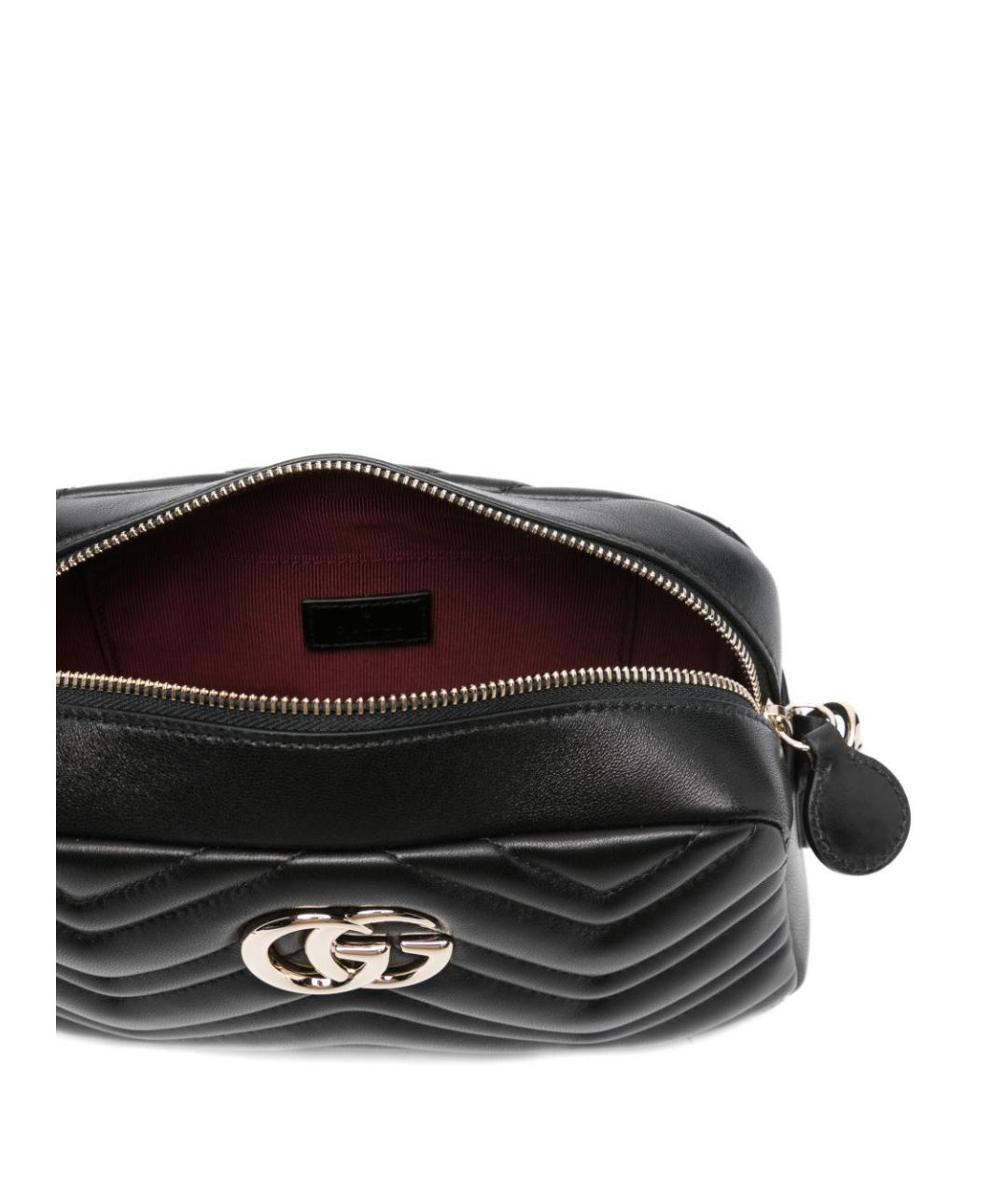 GUCCI Черная кожаная сумка через плечо, фото 5