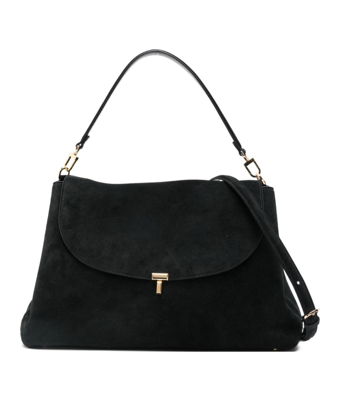 TOTEME Черная замшевая сумка через плечо, фото 1