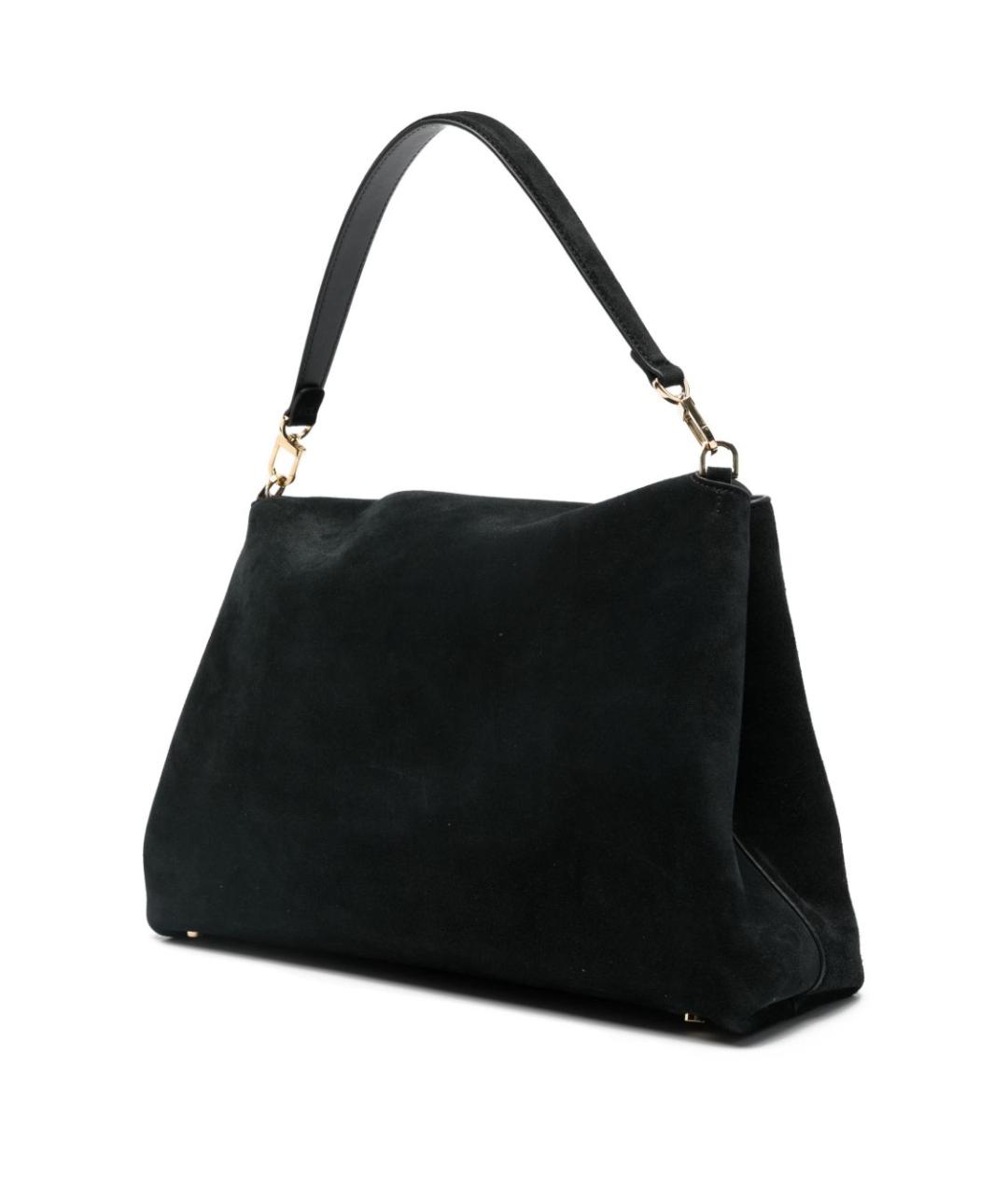 TOTEME Черная замшевая сумка через плечо, фото 5