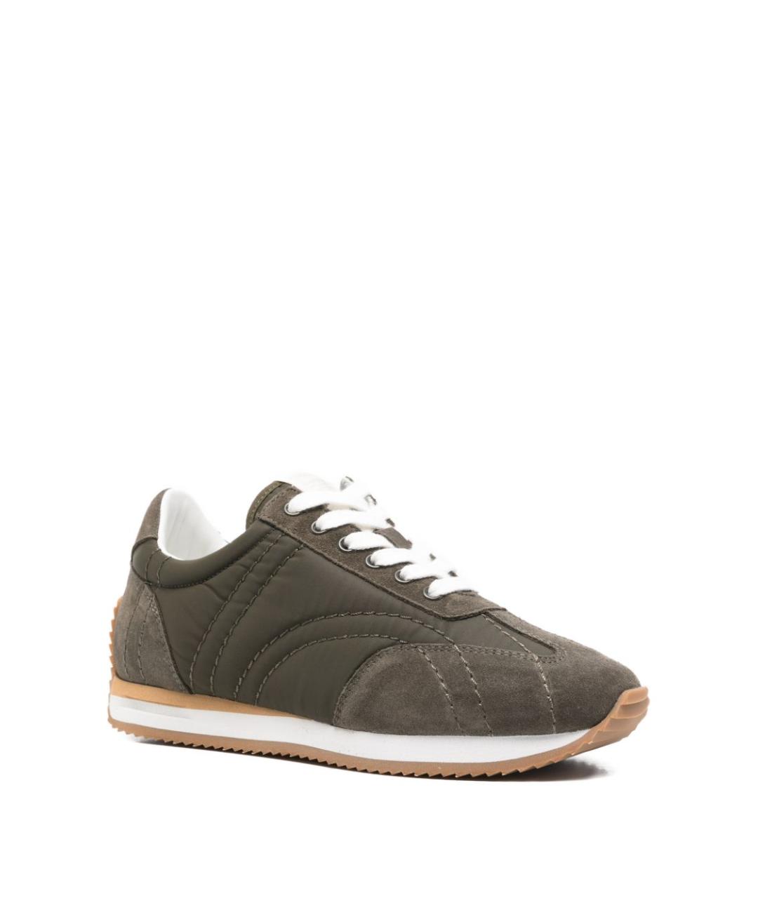 TOTEME Зеленые замшевые кроссовки, фото 2