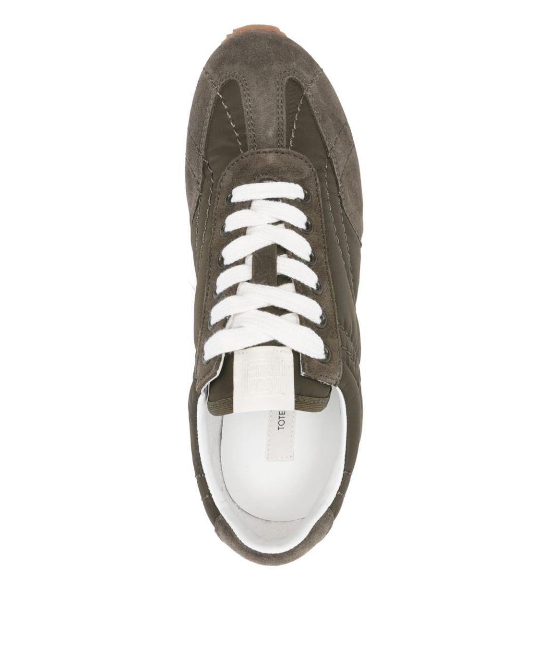 TOTEME Зеленые замшевые кроссовки, фото 4