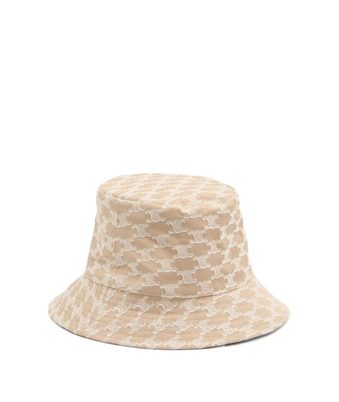CELINE Бежевая хлопковая панама, фото 2