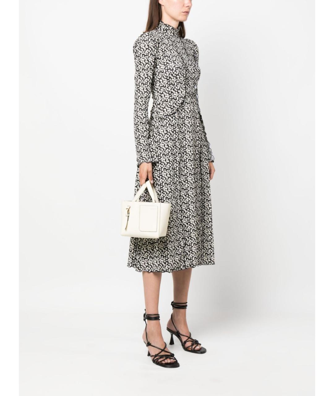 VALEXTRA Белая кожаная сумка тоут, фото 4