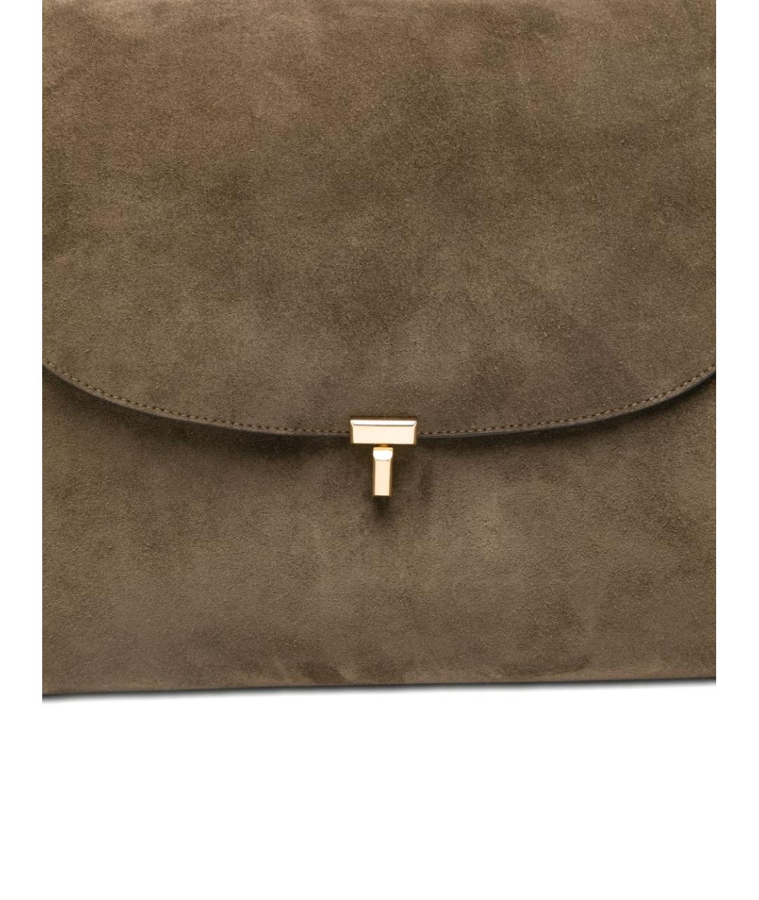 TOTEME Бежевая замшевая сумка через плечо, фото 2