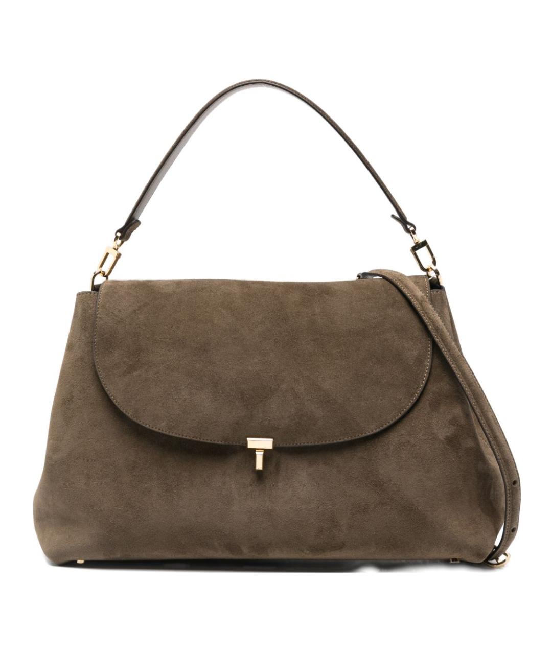 TOTEME Бежевая замшевая сумка через плечо, фото 1