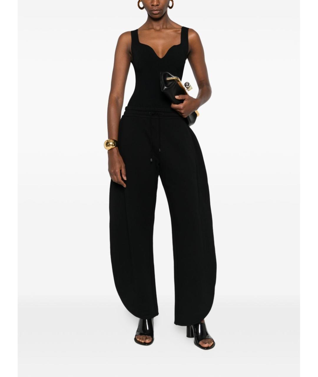 ALAIA Черные хлопковые прямые брюки, фото 2