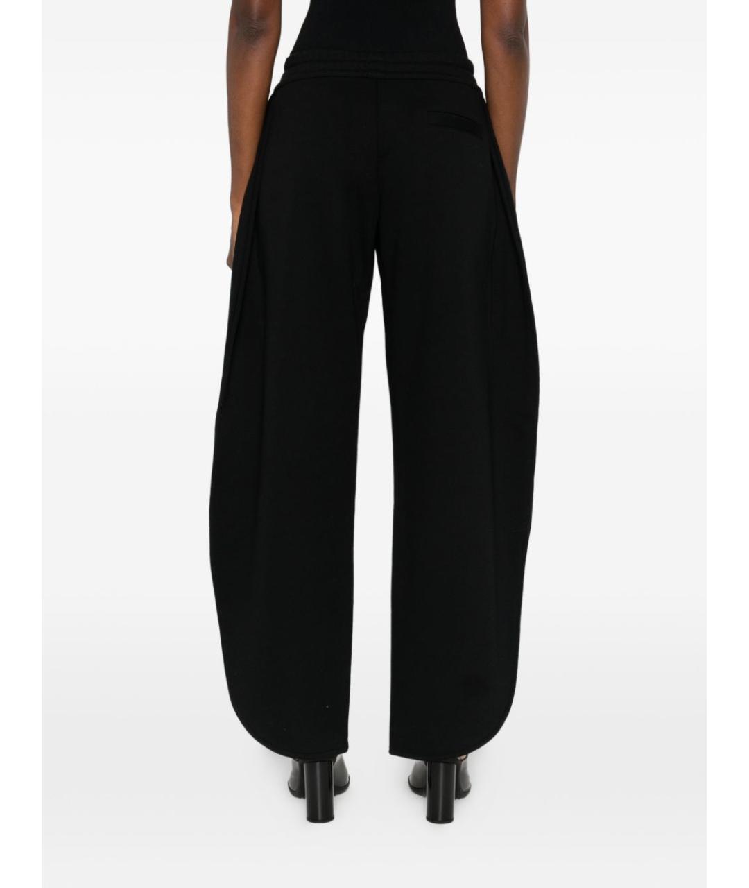 ALAIA Черные хлопковые прямые брюки, фото 4