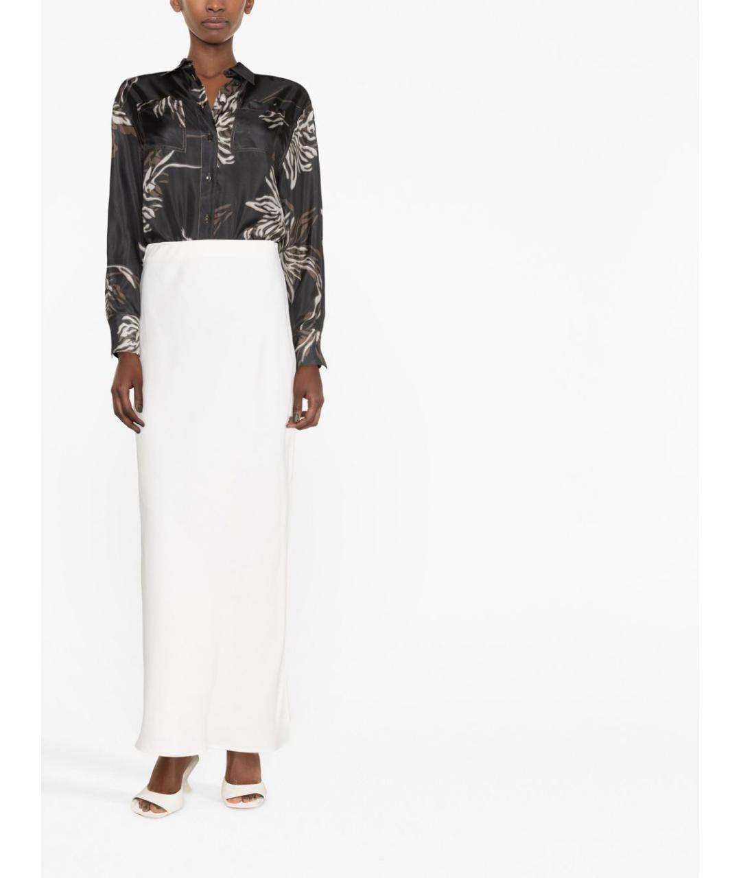 BRUNELLO CUCINELLI Белая юбка макси, фото 4