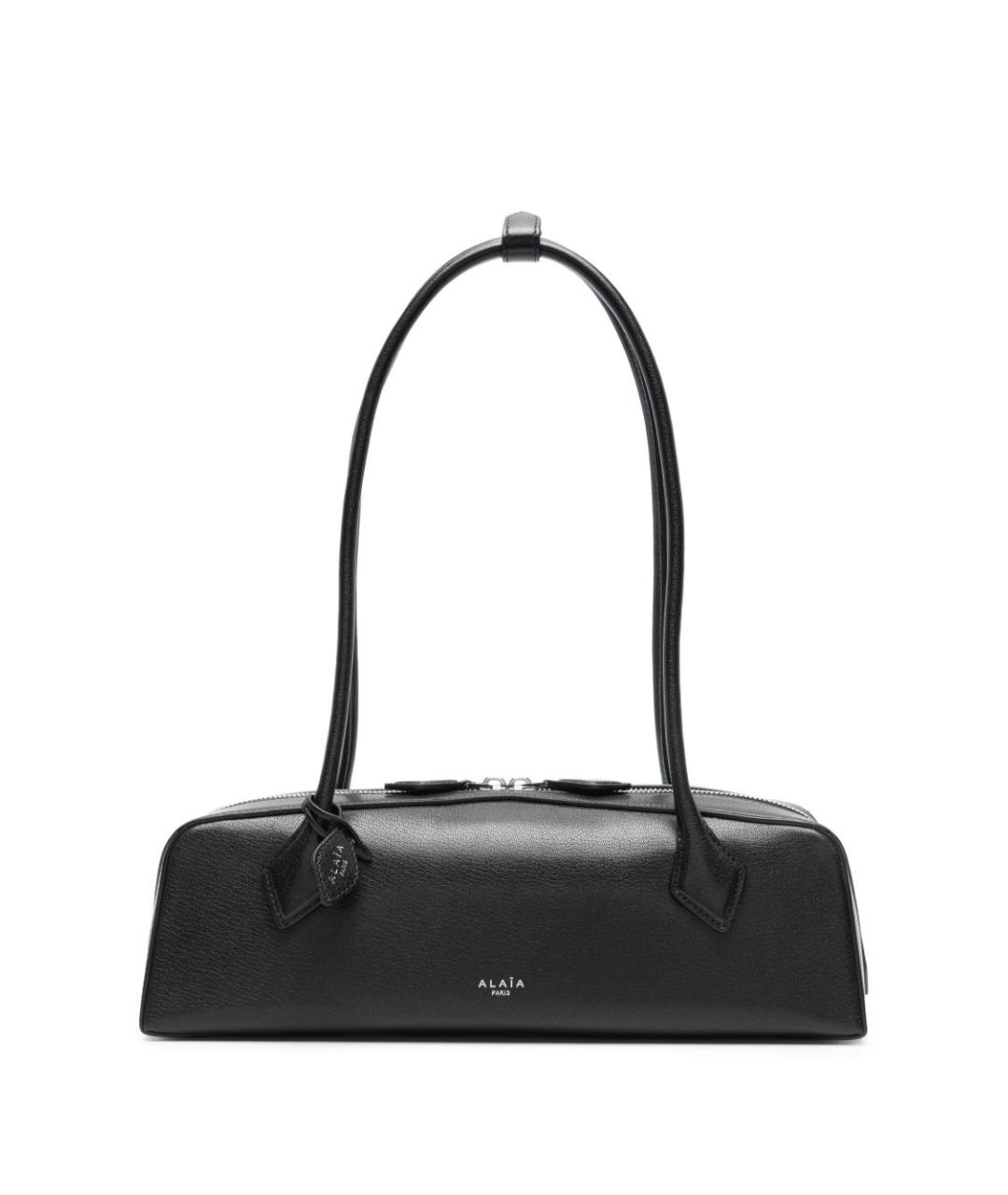 ALAIA Черная кожаная сумка тоут, фото 1