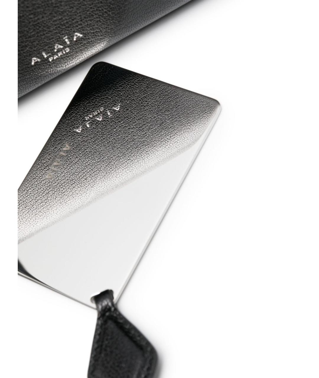 ALAIA Черная кожаная сумка тоут, фото 3