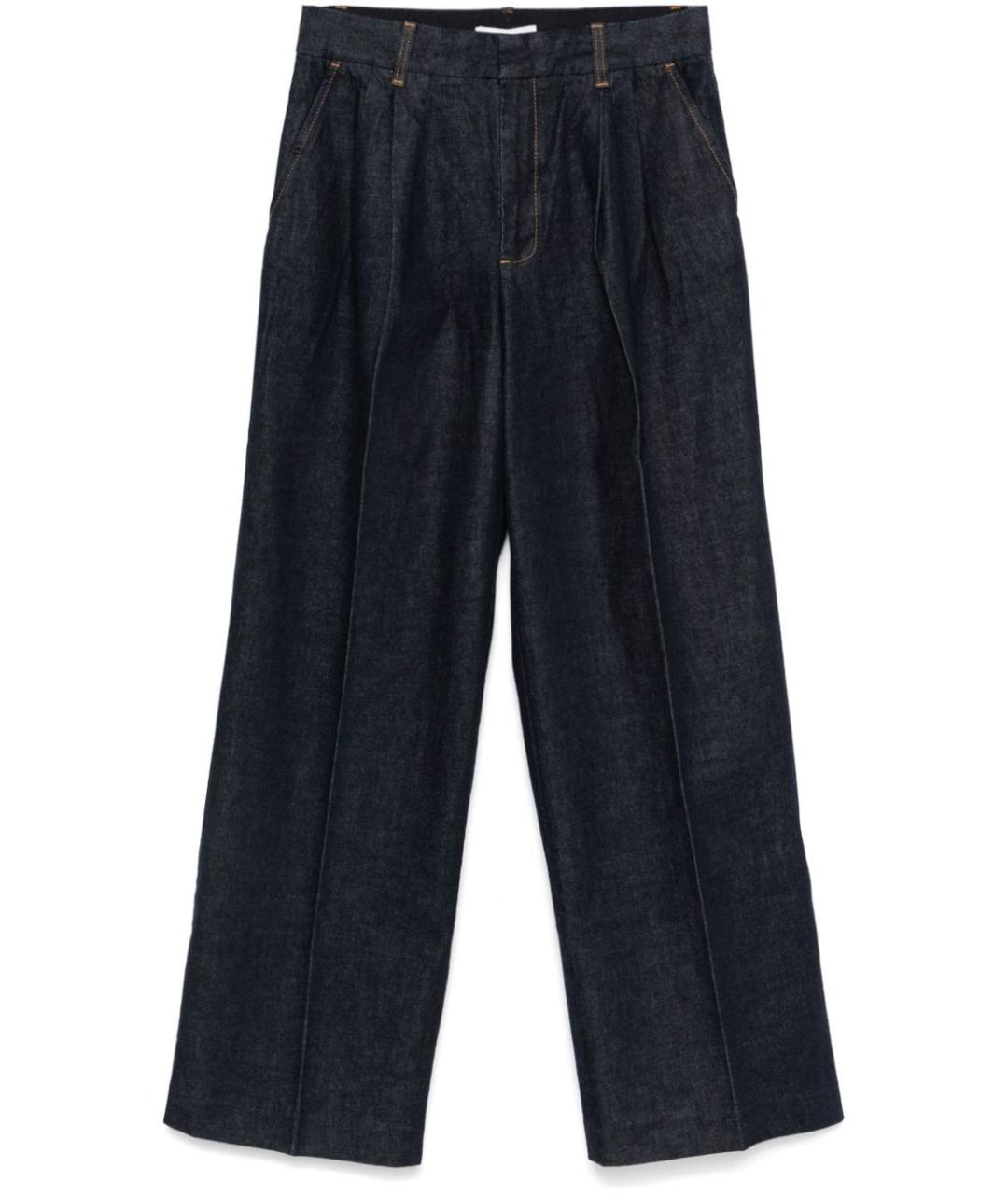 ZIMMERMANN Синие хлопковые прямые джинсы, фото 1