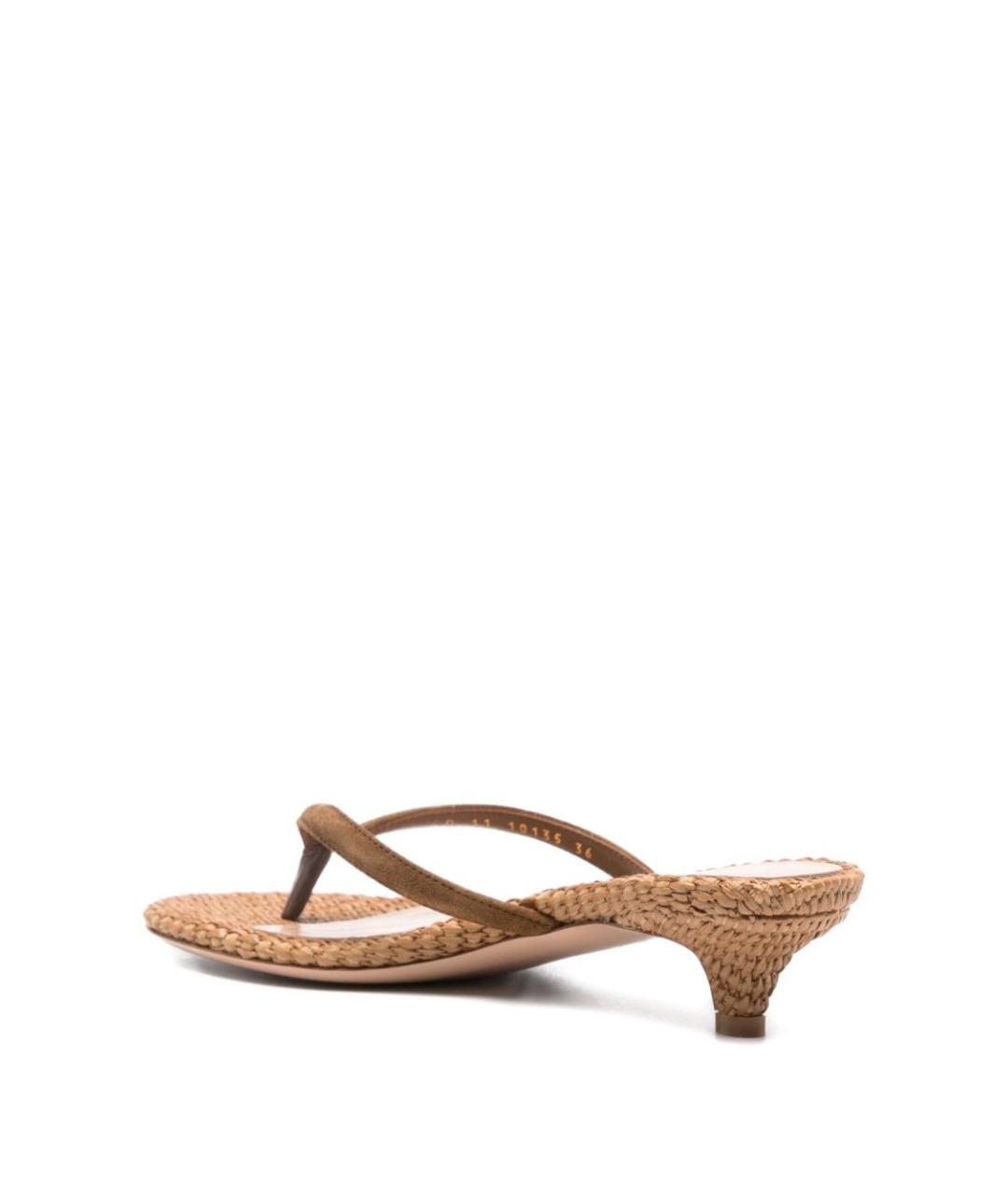 GIANVITO ROSSI Коричневые босоножки, фото 2