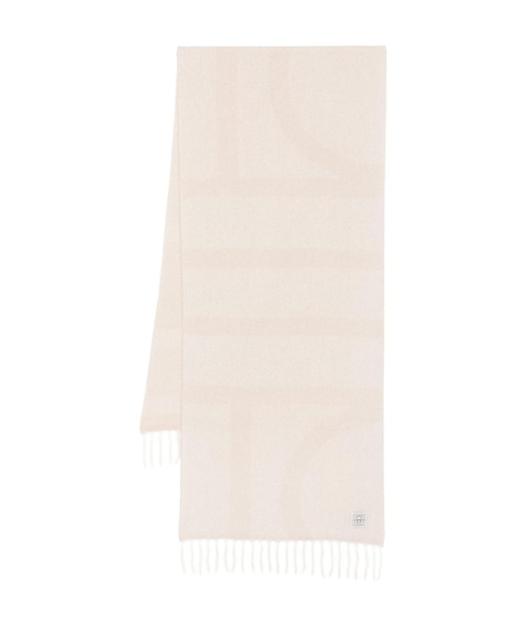 TOTEME Бежевый шерстяной шарф, фото 1