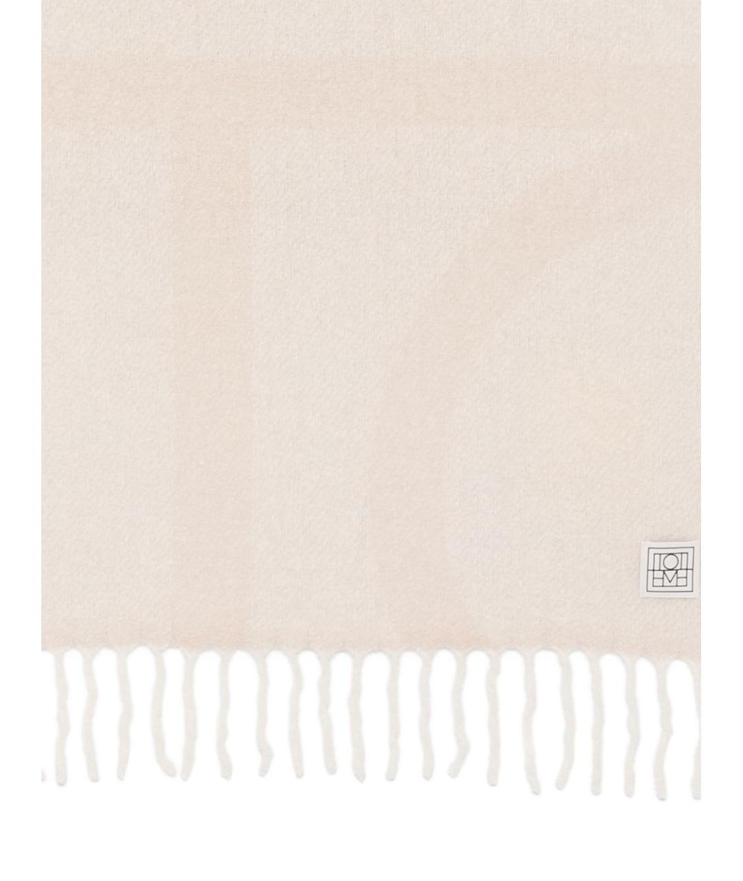 TOTEME Бежевый шерстяной шарф, фото 2