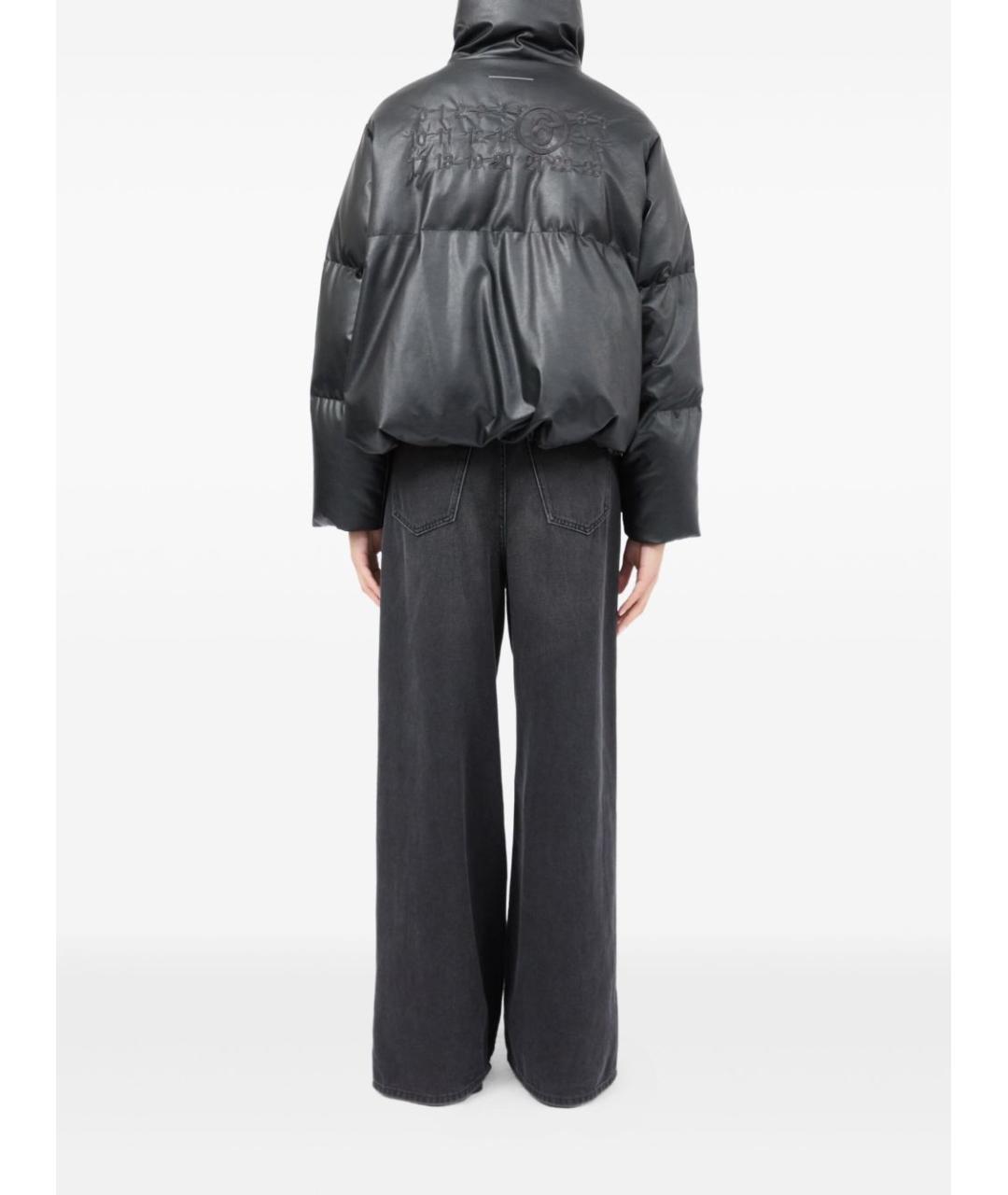 MM6 MAISON MARGIELA Черная полиамидовая куртка, фото 2