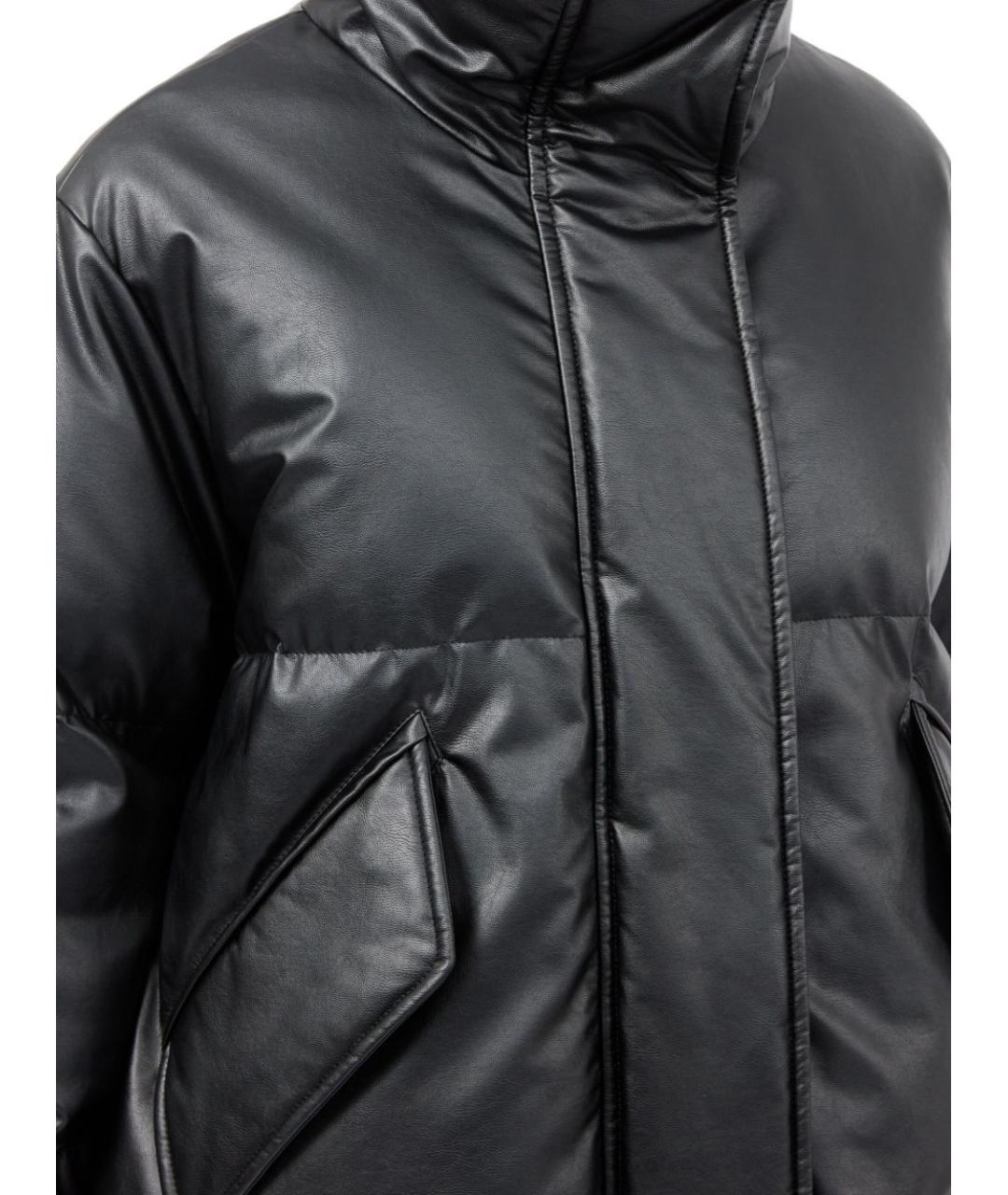MM6 MAISON MARGIELA Черная полиамидовая куртка, фото 5