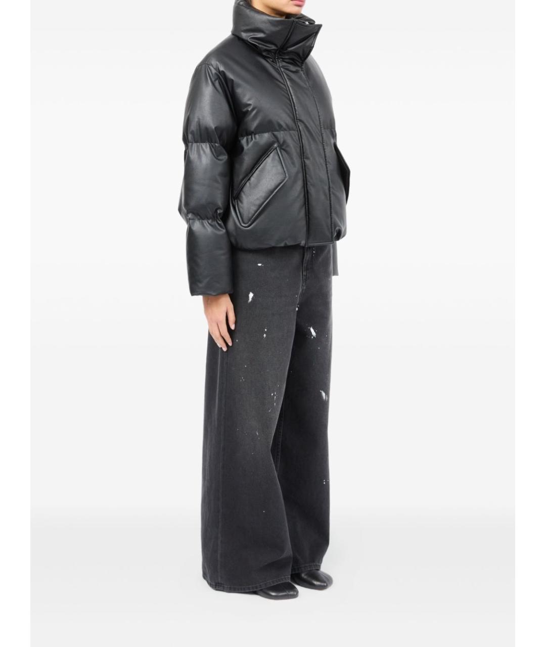 MM6 MAISON MARGIELA Черная полиамидовая куртка, фото 3