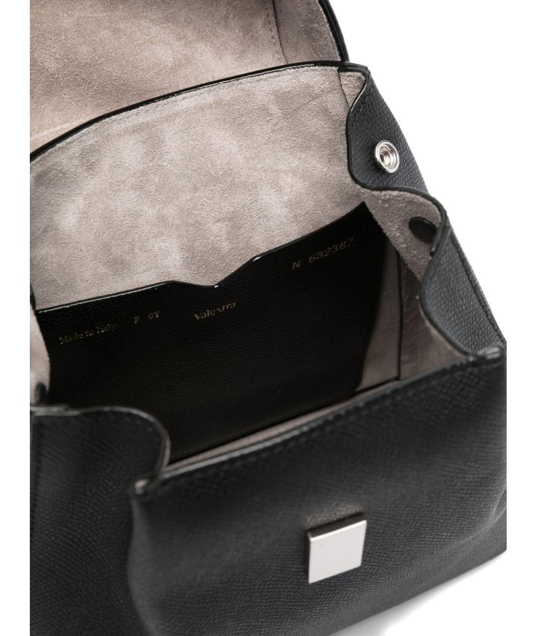 VALEXTRA Черный кожаный рюкзак, фото 2