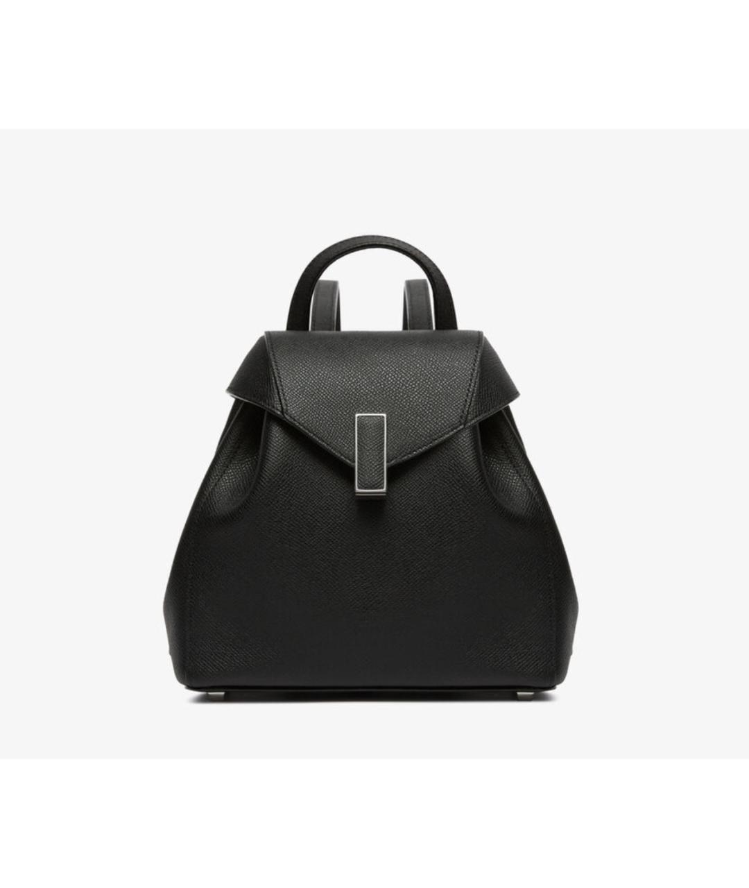 VALEXTRA Черный кожаный рюкзак, фото 5