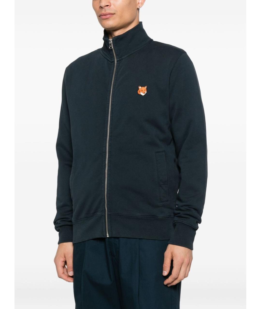 MAISON KITSUNE Синяя хлопковая куртка, фото 4