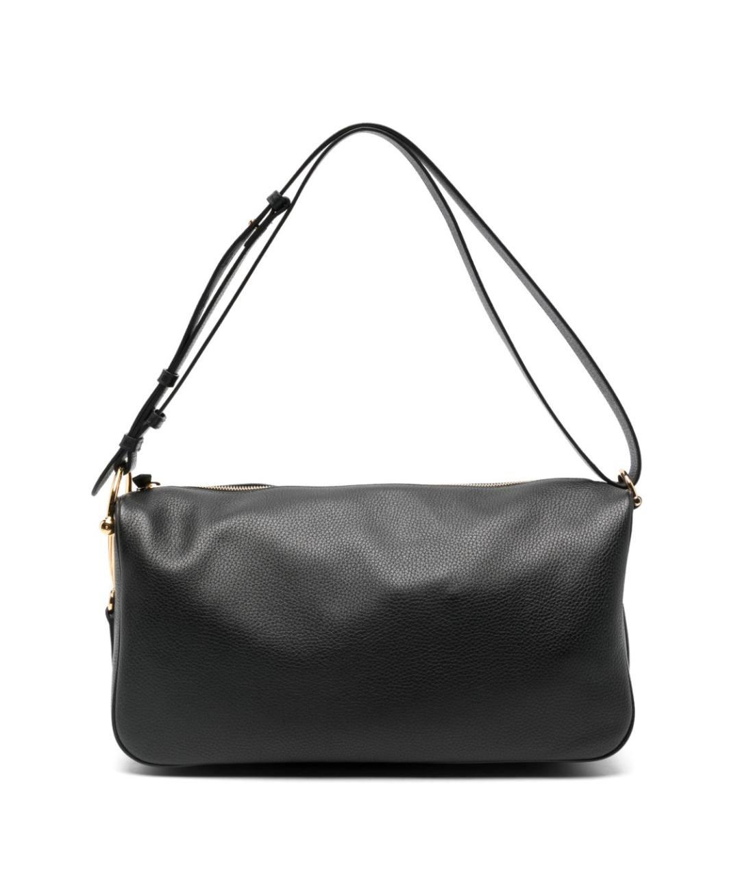 GUCCI Черная кожаная сумка через плечо, фото 1