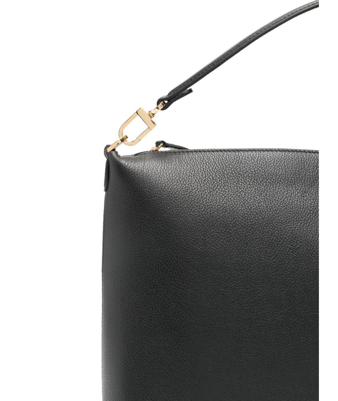 TOTEME Черная кожаная сумка через плечо, фото 2